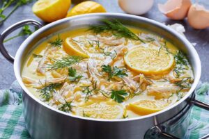 Greek Avgolemono Soup Recipe