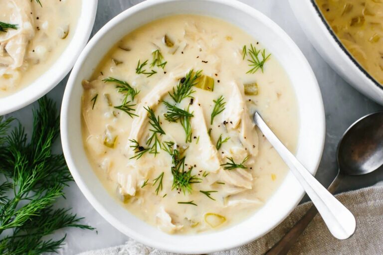 Greek Avgolemono Soup Recipe