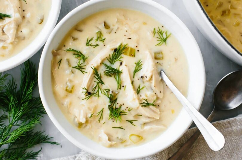 Greek Avgolemono Soup Recipe