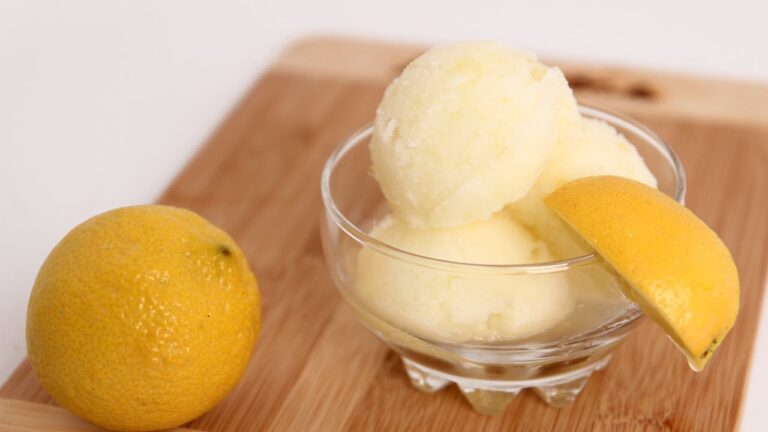 lemon sorbet