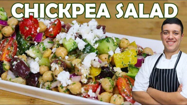 Healthy Mediterranean Chickpea Salad