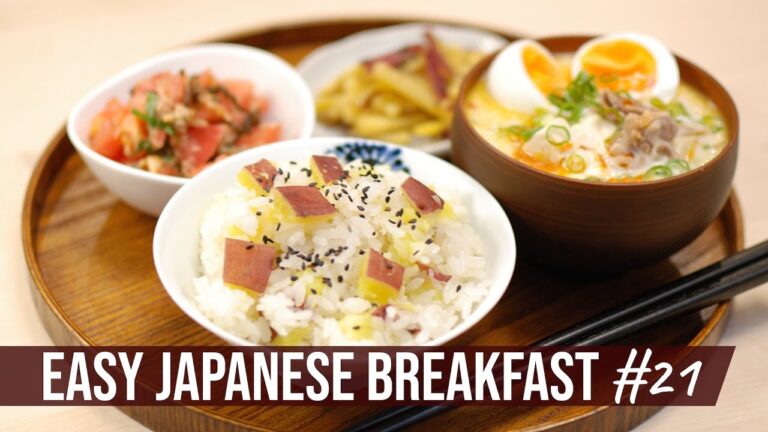 Sweet Potato Mixed Rice and Tantan Soup